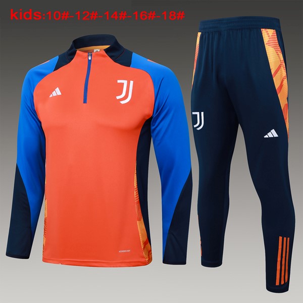 Bambino Felpa Allenamento Juventus 24/25 Arancione Blu 3